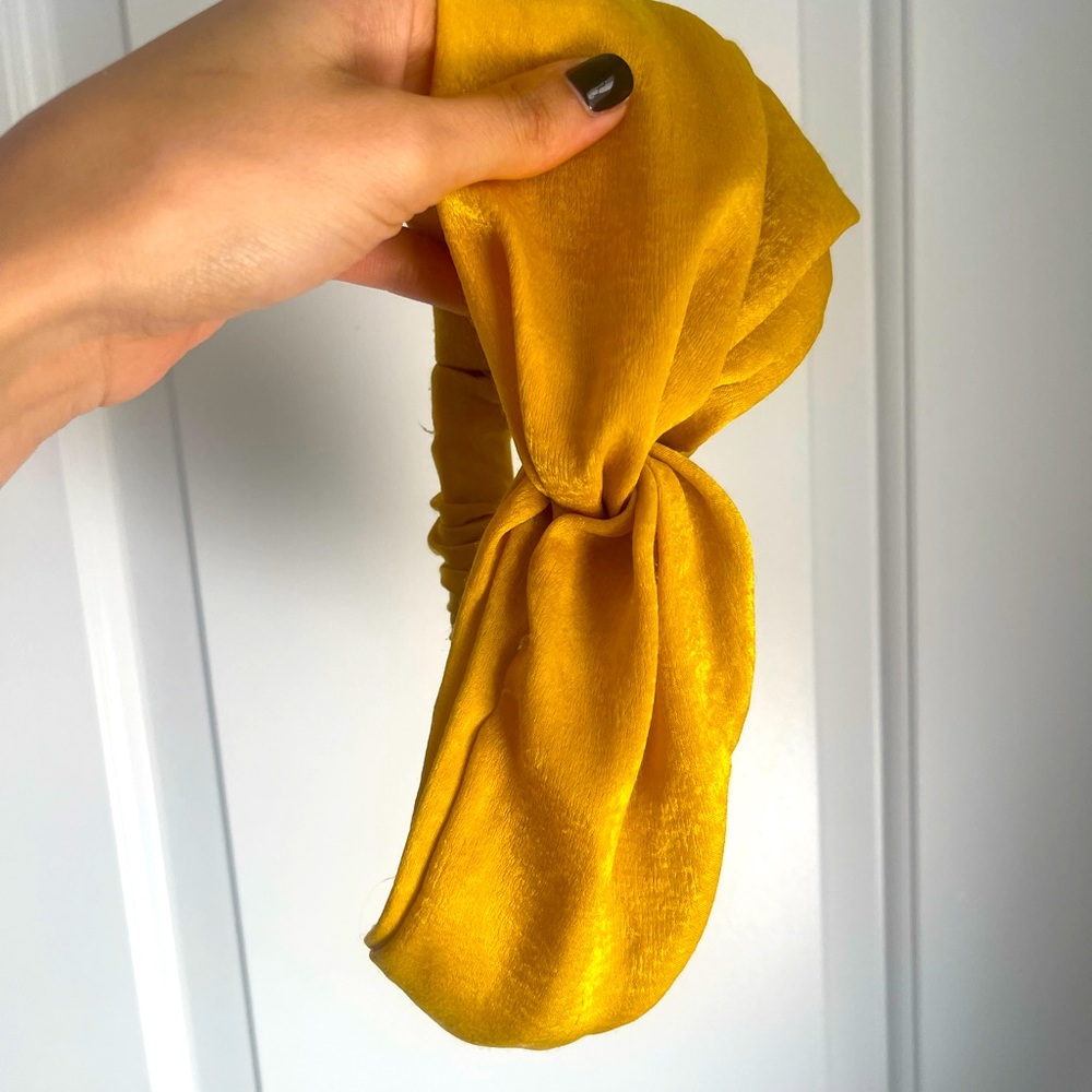 Mustard Yellow Knot Headband